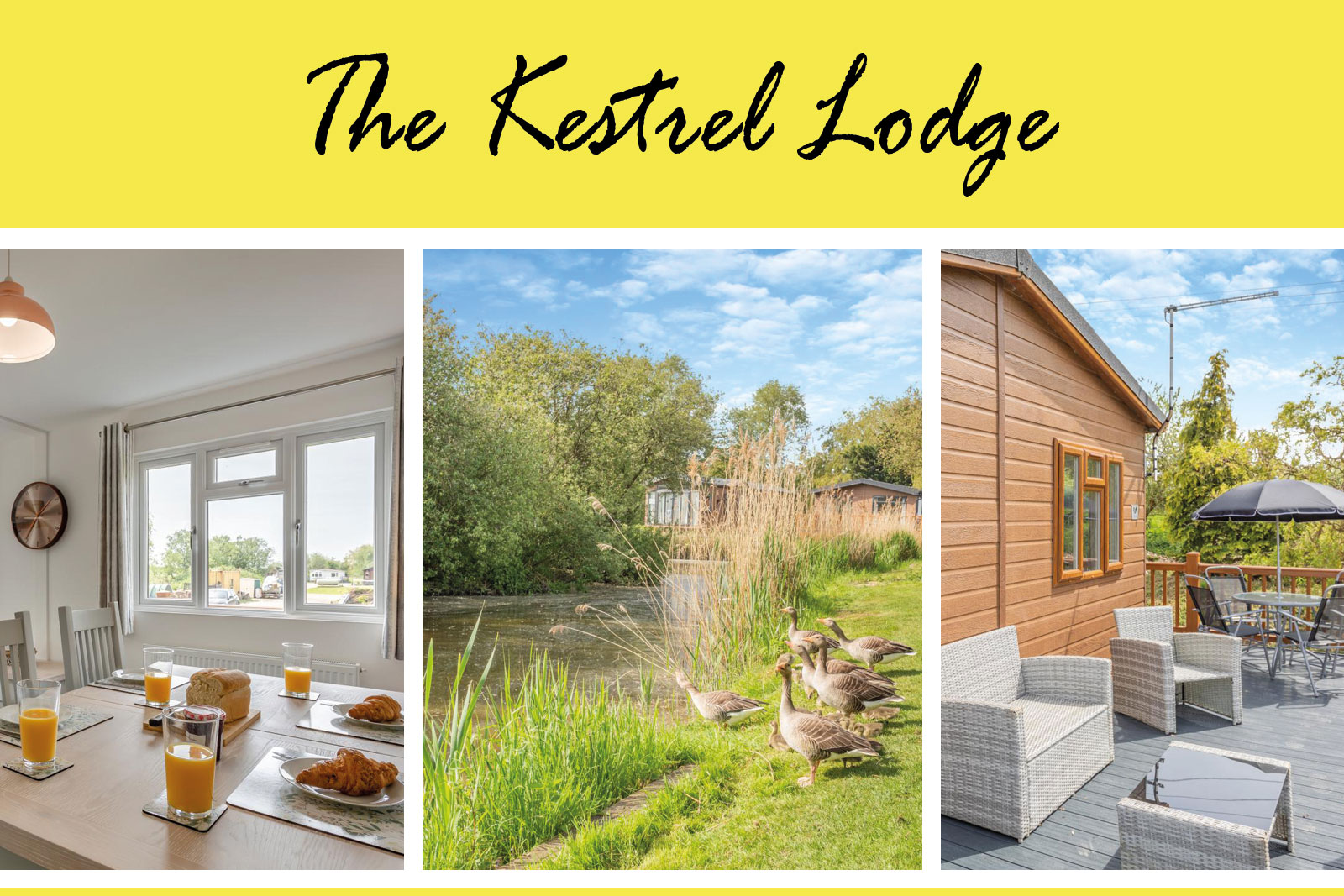The Kestrel Lodge – Pisces & Acorn Country Park